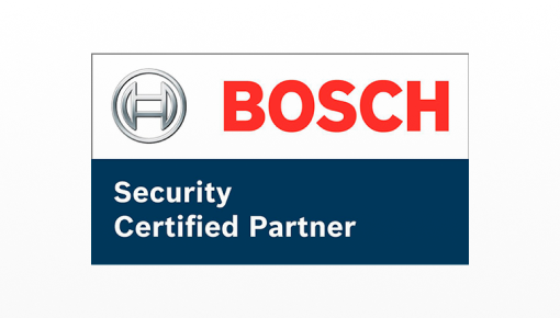 Certificado da Bosch, empresa presente de forma consolidada na área de segurança